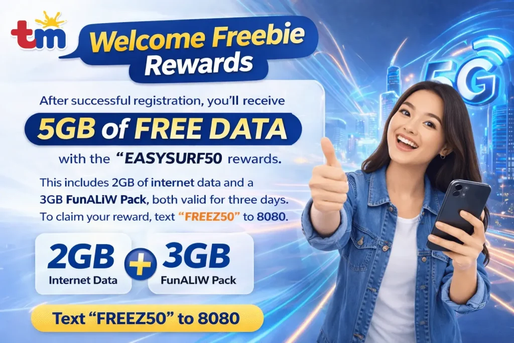 Welcome Freebie Rewards promotion